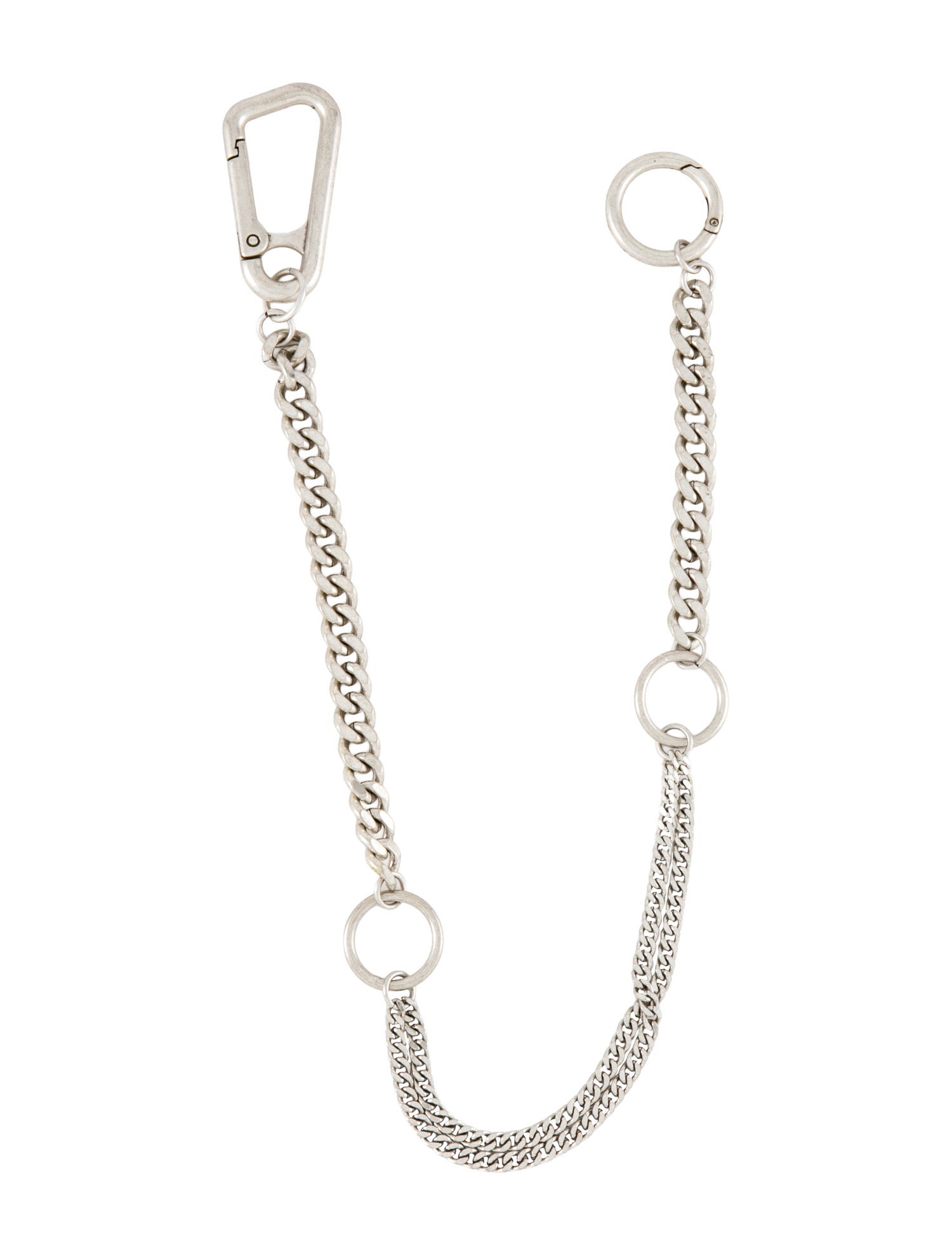 AllSaints Trueno Brass Circle Carabiner Belt Chain