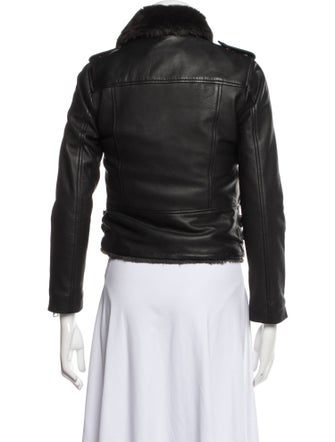 AllSaints Lamb Leather Biker Jacket