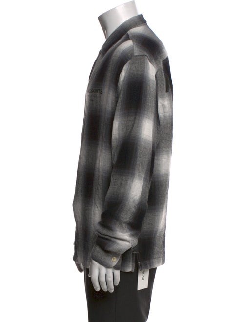 AllSaints Plaid Print Long Sleeve Shirt