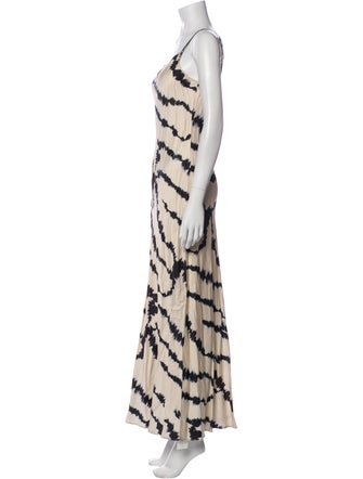 AllSaints Tie-Dye Print Long Dress