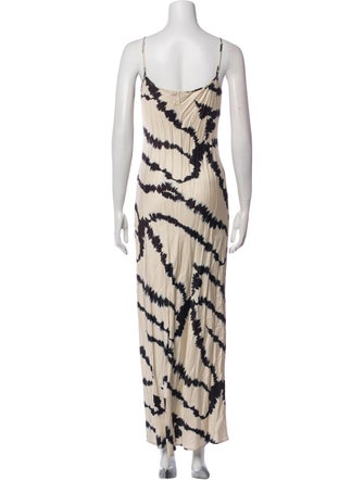 AllSaints Tie-Dye Print Long Dress