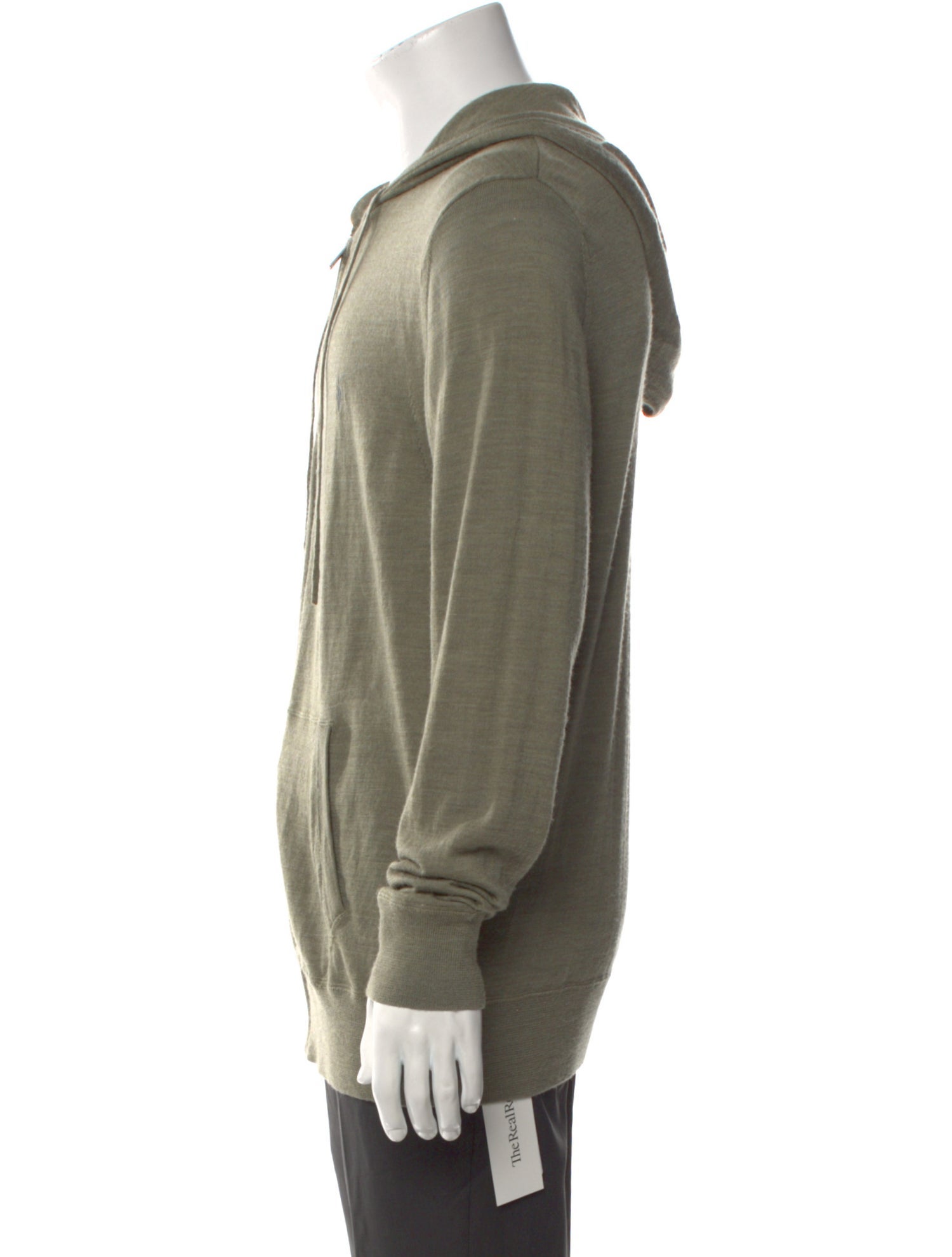 AllSaints Merino Wool Crew Neck Hoodie
