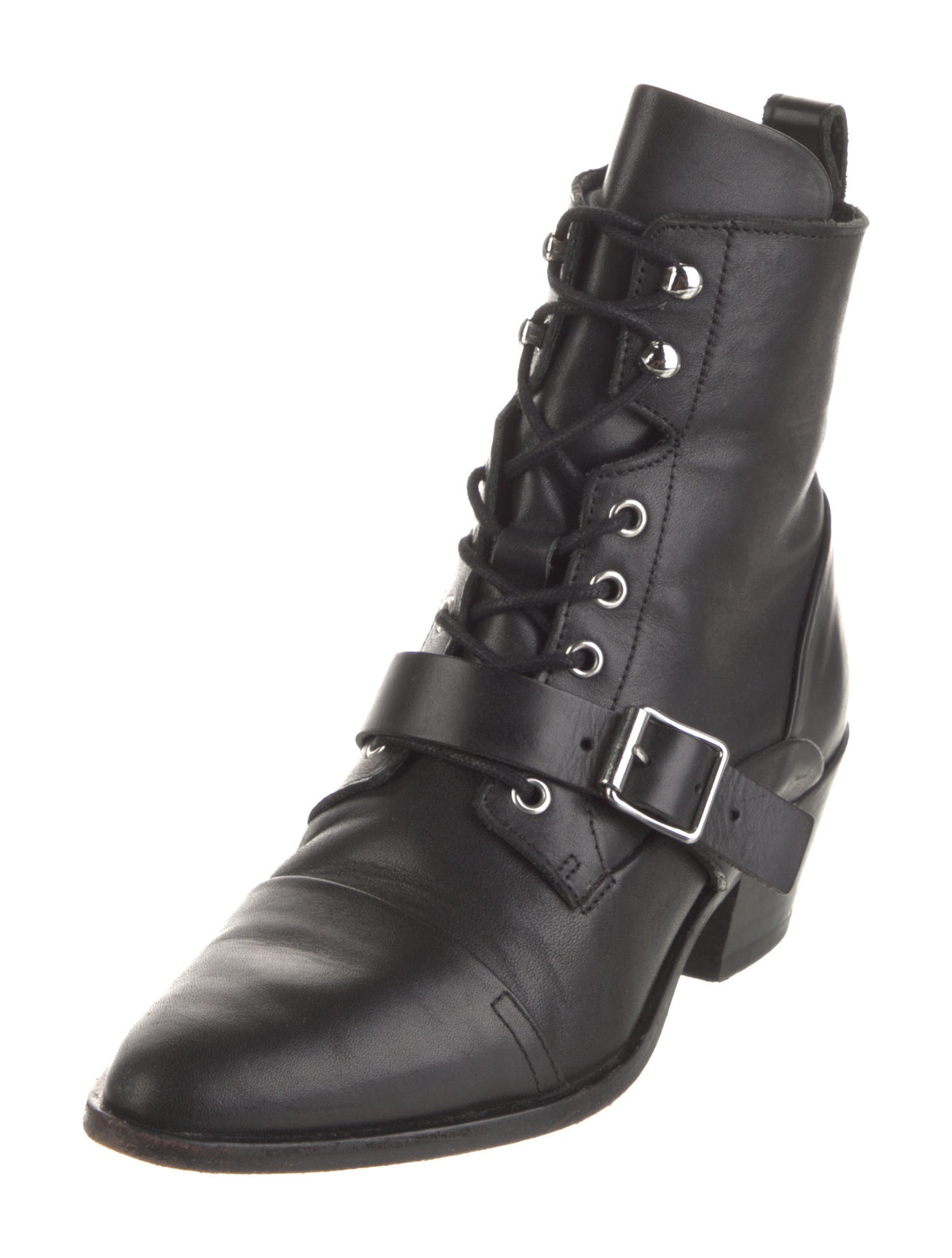 AllSaints Leather Combat Boots