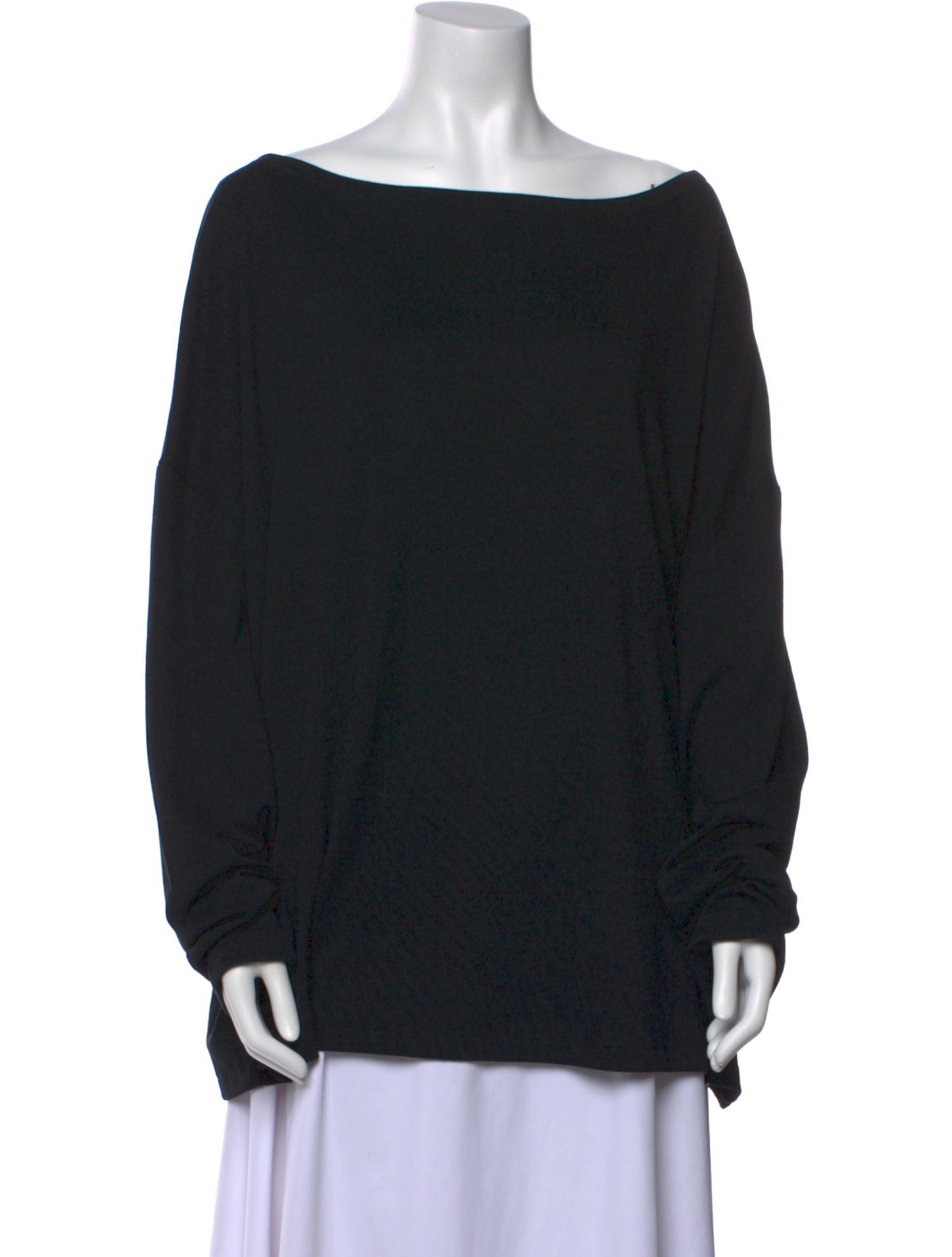 AllSaints Bateau Neckline Long Sleeve Sweatshirt