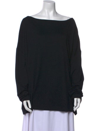 AllSaints Bateau Neckline Long Sleeve Sweatshirt