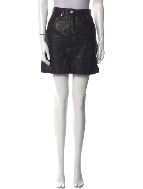 AllSaints Lamb Leather Mini Skirt
