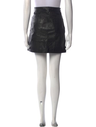 AllSaints Lamb Leather Mini Skirt