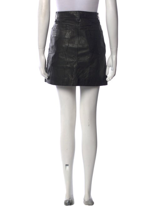 AllSaints Lamb Leather Mini Skirt