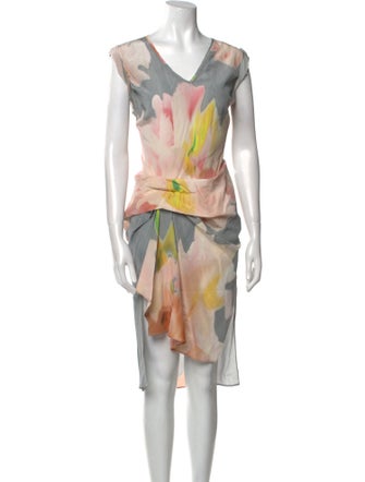 AllSaints Silk Midi Length Dress