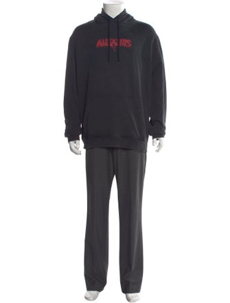 AllSaints Graphic Print Crew Neck Hoodie