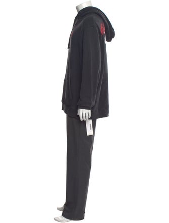 AllSaints Graphic Print Crew Neck Hoodie