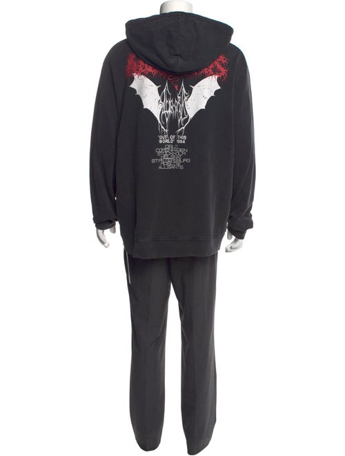 AllSaints Graphic Print Crew Neck Hoodie