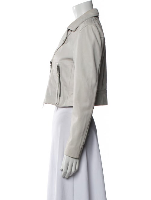 AllSaints Lamb Leather Biker Jacket