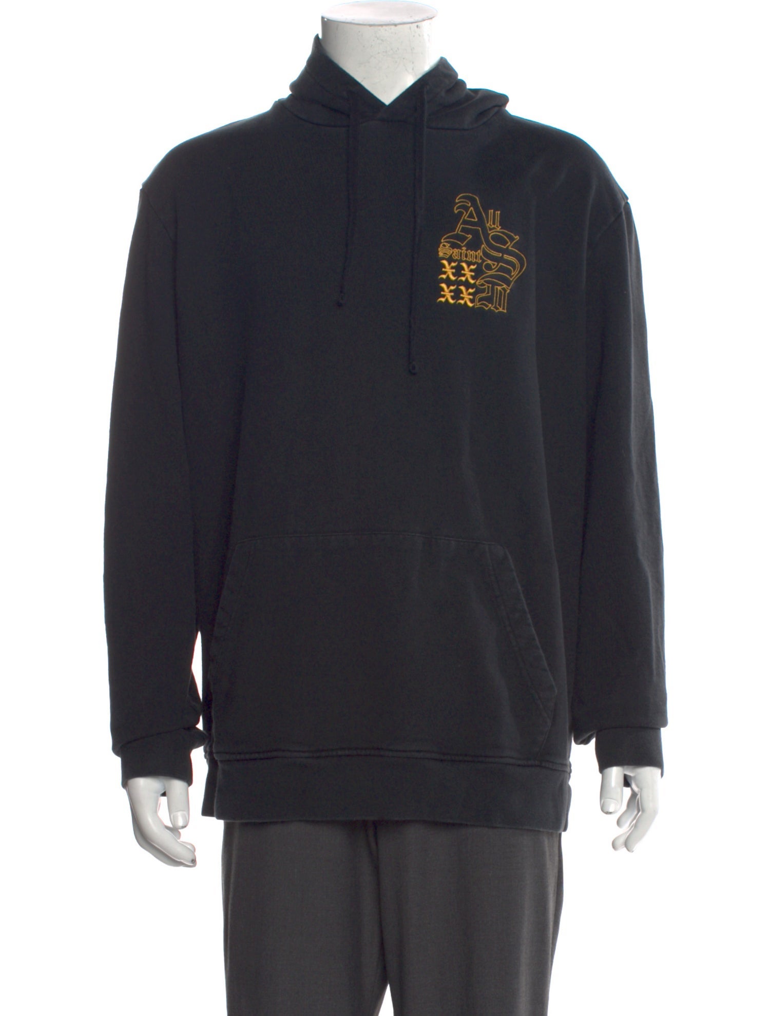 AllSaints Graphic Print Crew Neck Hoodie