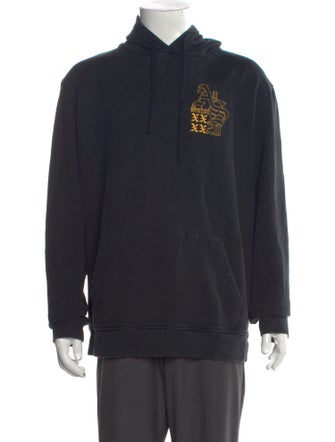 AllSaints Graphic Print Crew Neck Hoodie