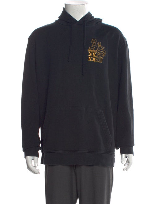 AllSaints Graphic Print Crew Neck Hoodie