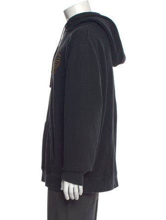 AllSaints Graphic Print Crew Neck Hoodie