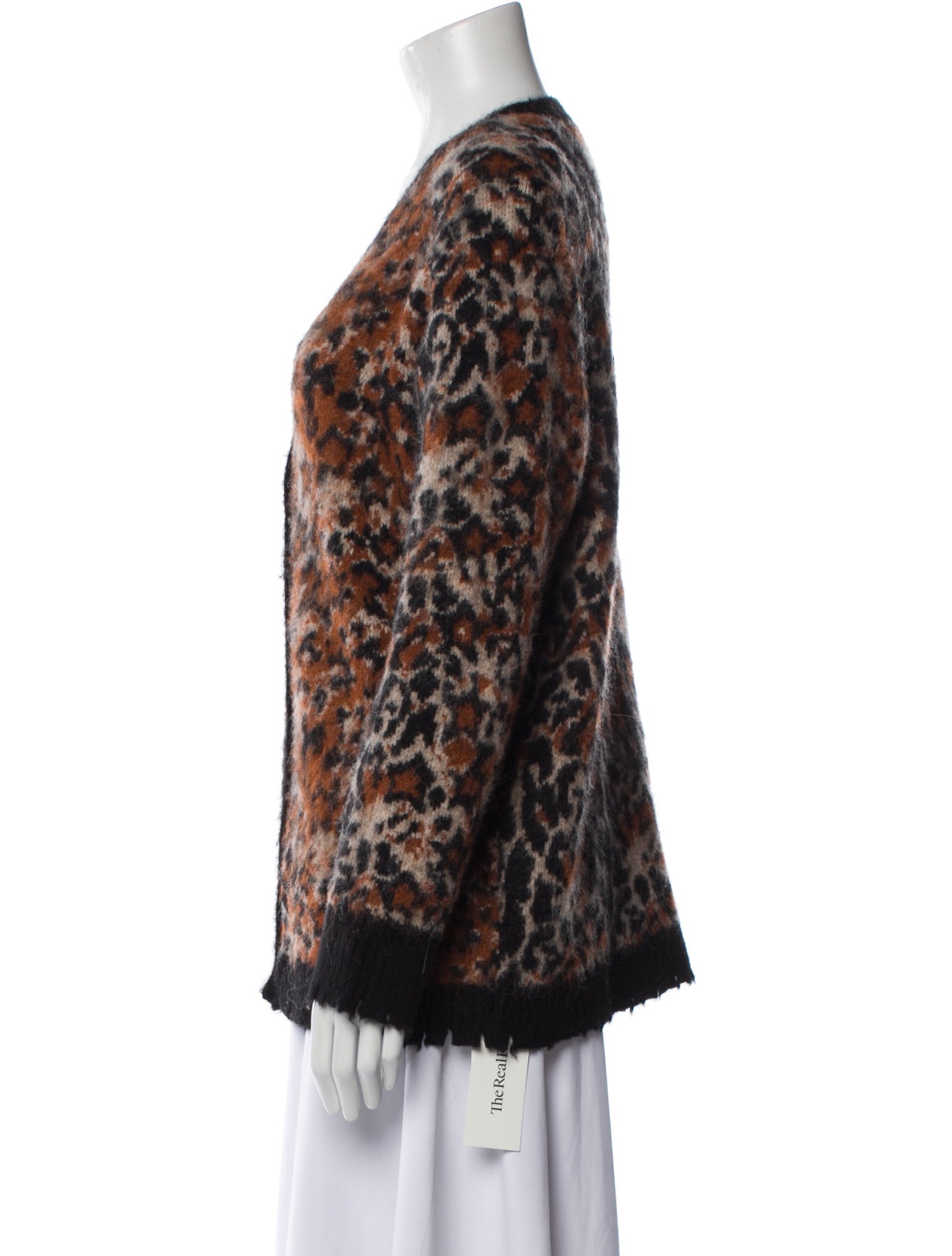 AllSaints Printed V-Neck Sweater