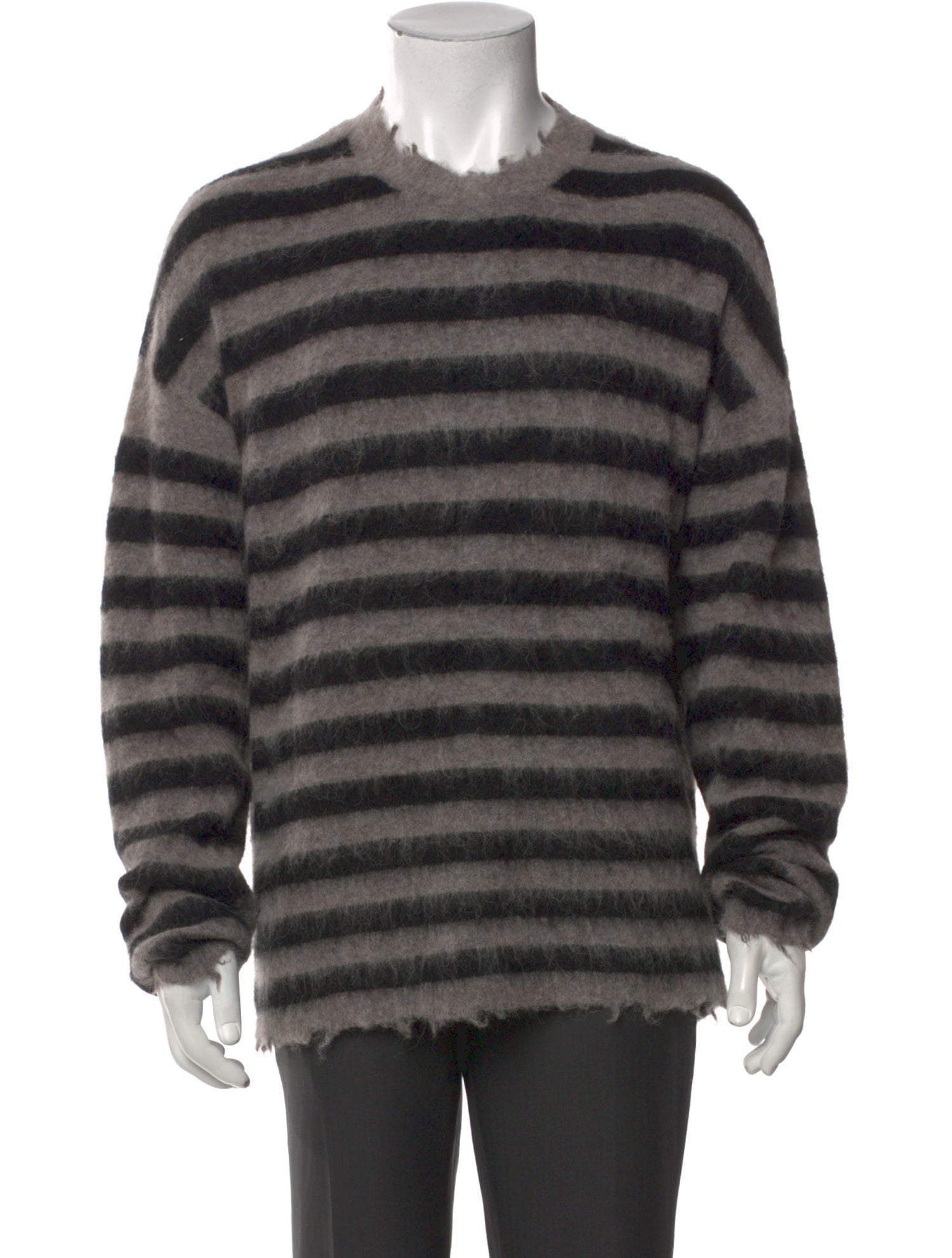 AllSaints Striped Crew Neck Pullover