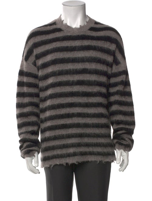 AllSaints Striped Crew Neck Pullover
