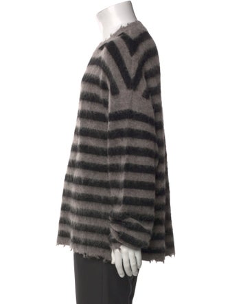 AllSaints Striped Crew Neck Pullover