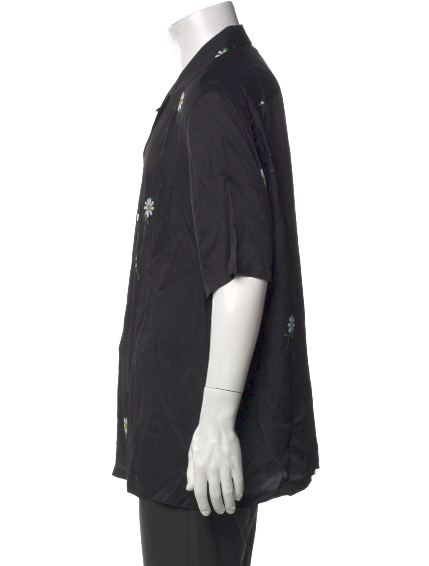 AllSaints Floral Print Short Sleeve Shirt