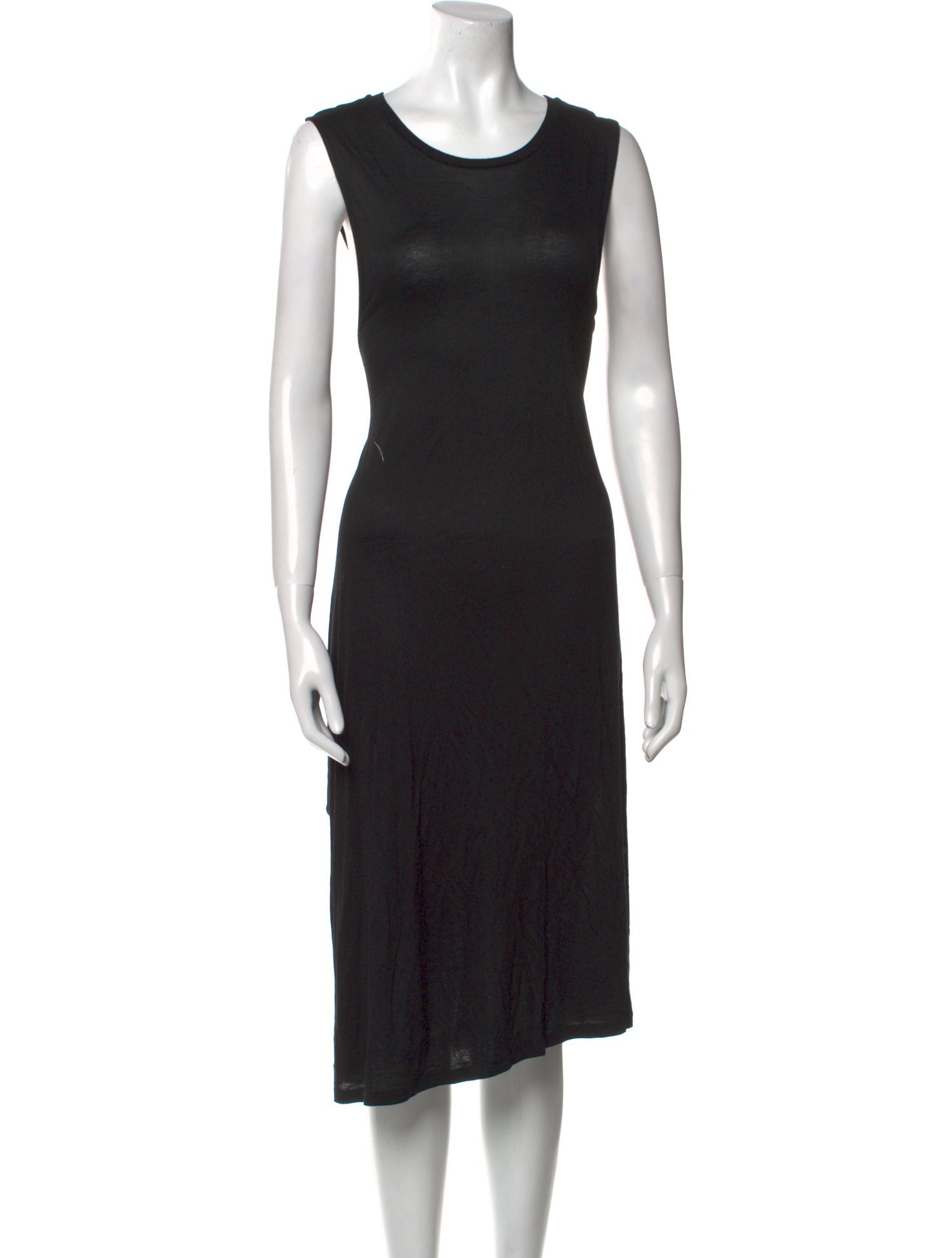 AllSaints Scoop Neck Midi Length Dress