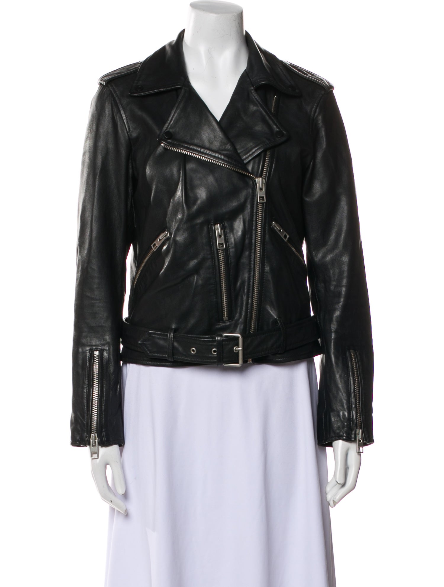 AllSaints Leather Biker Jacket
