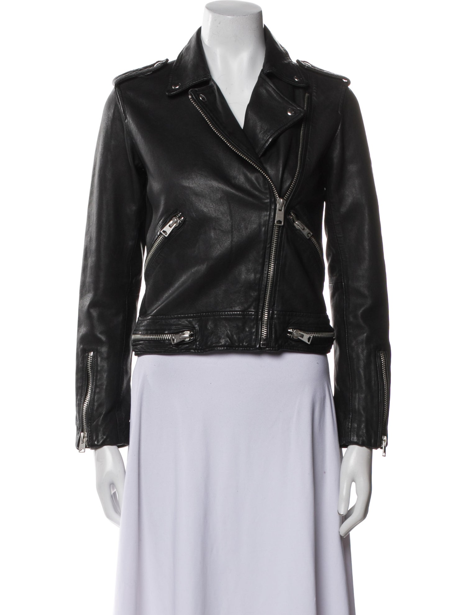 AllSaints Leather Coat