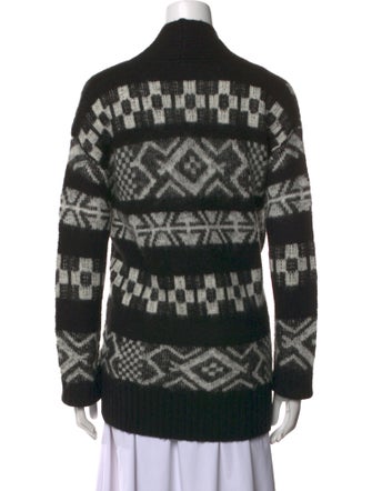 AllSaints Printed V-Neck Sweater