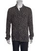 AllSaints Animal Print Long Sleeve Shirt