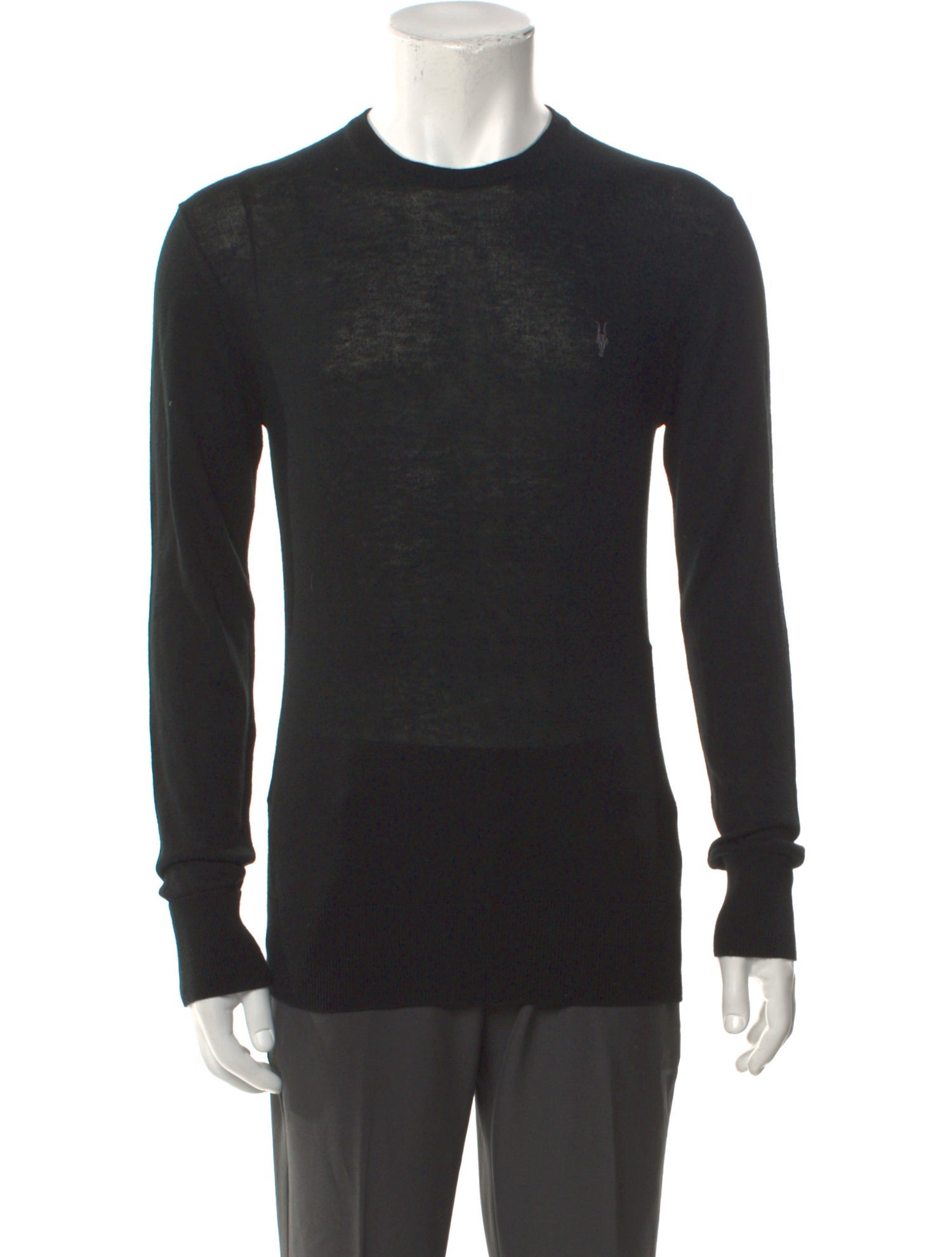 AllSaints Crew Neck Long Sleeve Pullover