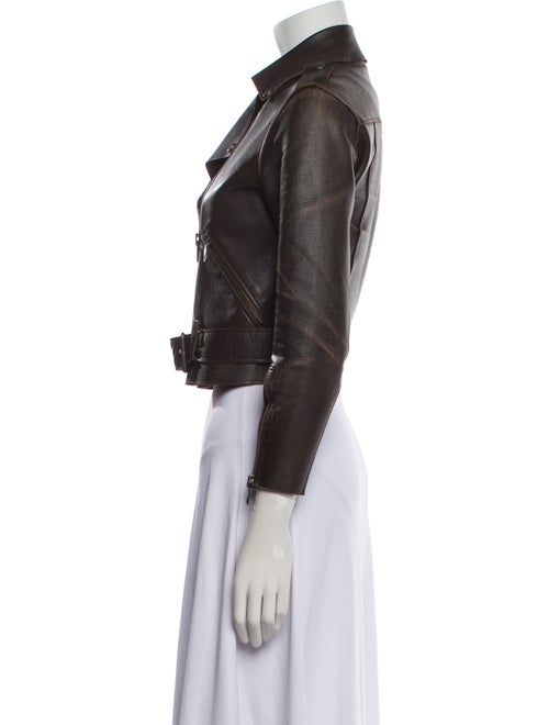 AllSaints Lamb Leather Biker Jacket