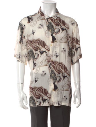 AllSaints Printed Short Sleeve Shirt