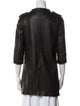 AllSaints Leather Peacoat
