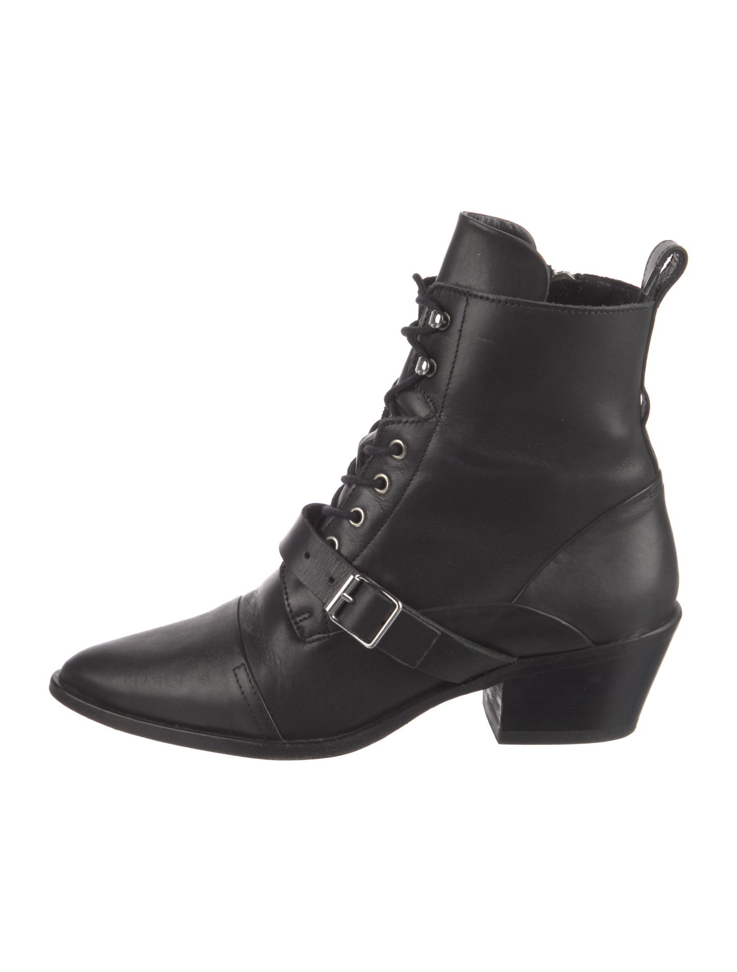 AllSaints Leather Combat Boots