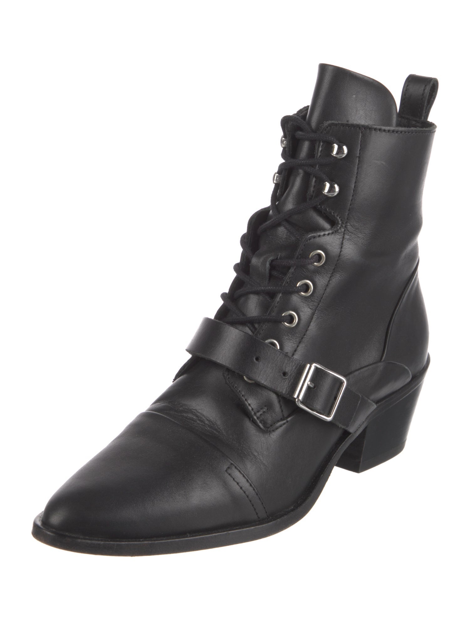 AllSaints Leather Combat Boots