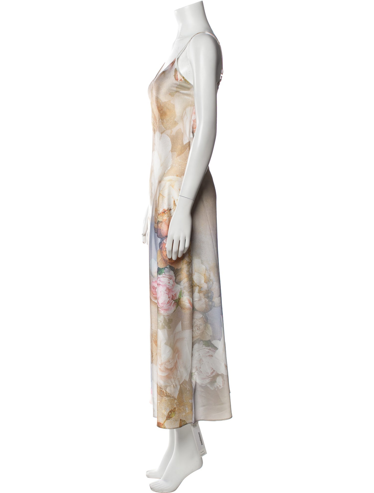 AllSaints Floral Print Long Dress w/ Tags