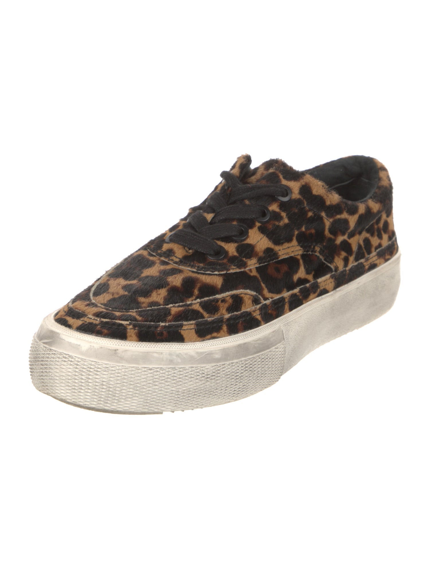 AllSaints Ponyhair Animal Print Sneakers