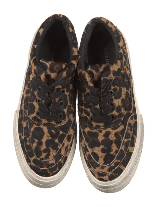 AllSaints Ponyhair Animal Print Sneakers