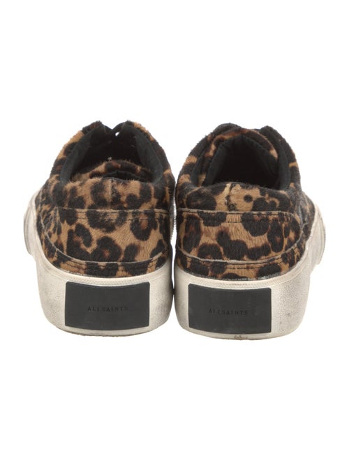 AllSaints Ponyhair Animal Print Sneakers