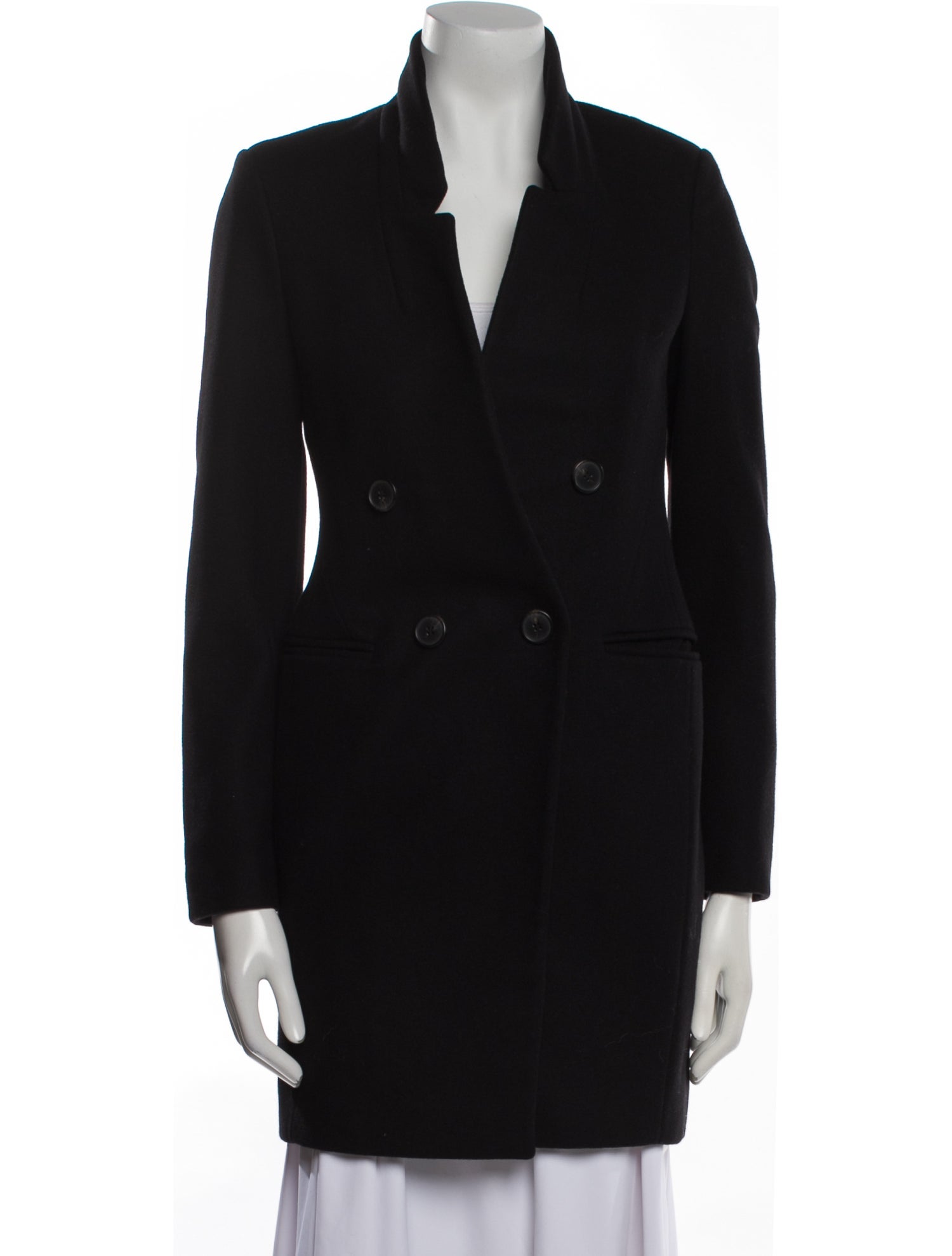 AllSaints Wool Peacoat