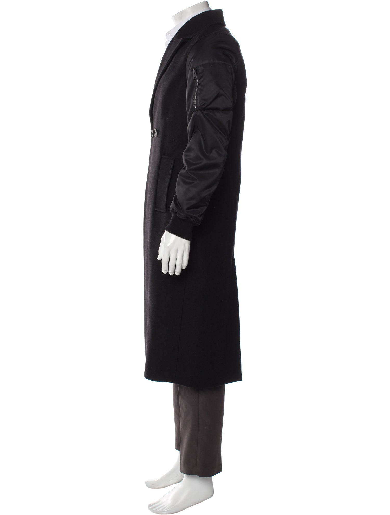AllSaints Wool Trench Coat