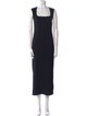 AllSaints Square Neckline Long Dress
