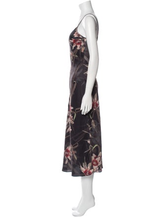 AllSaints Floral Print Long Dress
