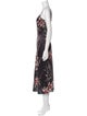AllSaints Floral Print Long Dress