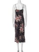 AllSaints Floral Print Long Dress