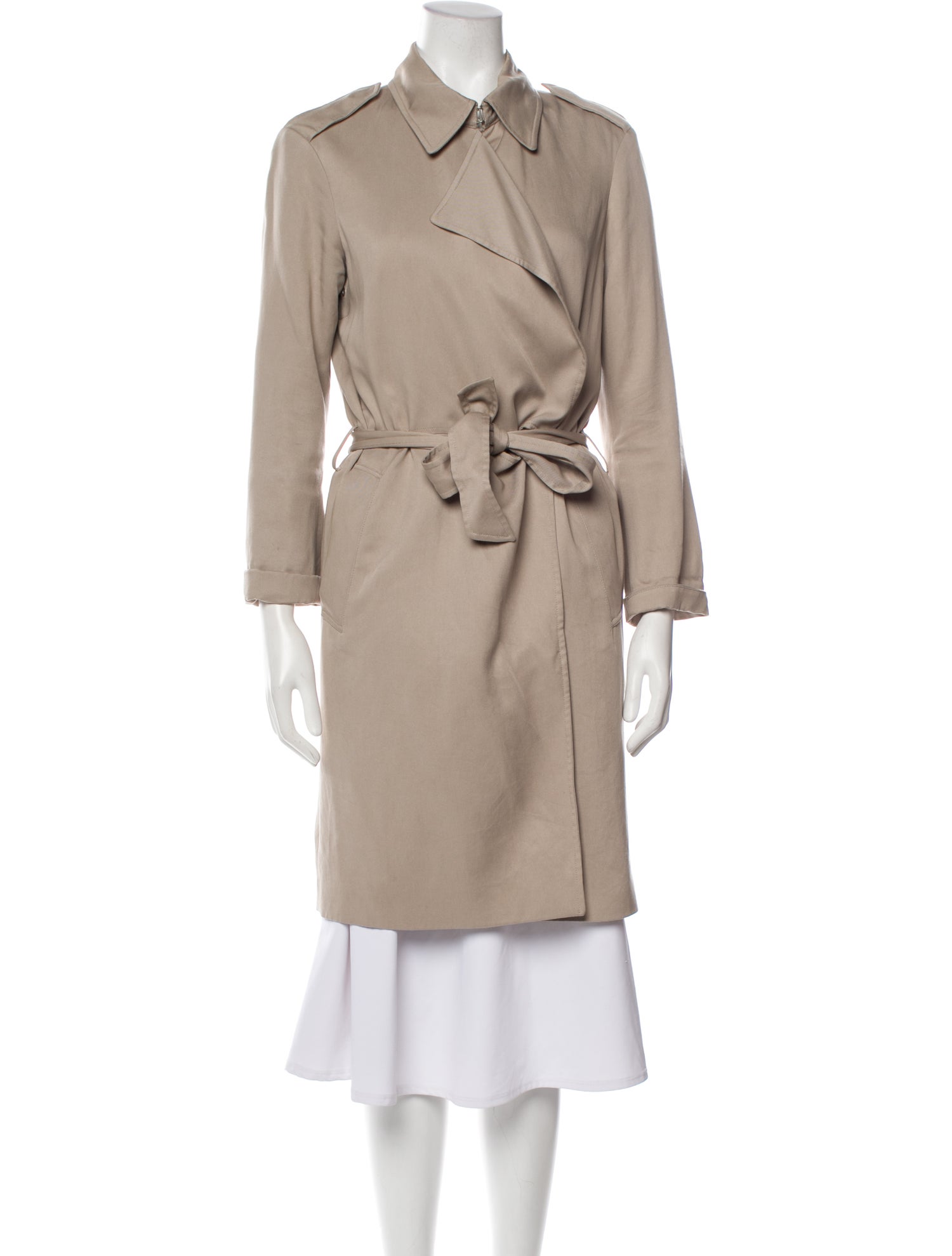 AllSaints Wool Trench Coat