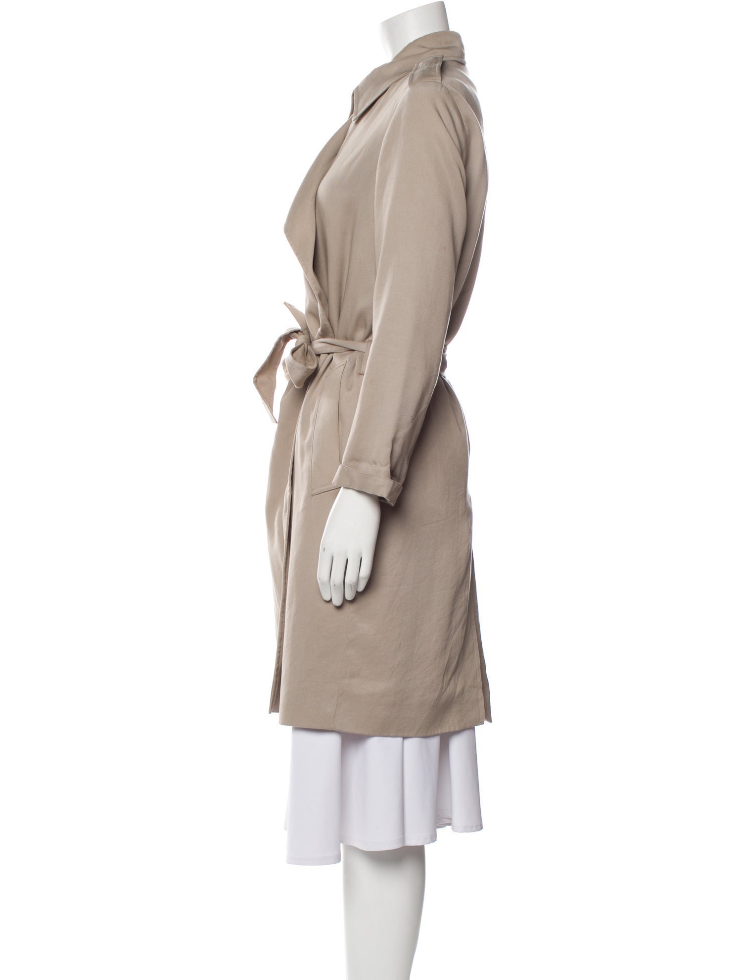 AllSaints Wool Trench Coat