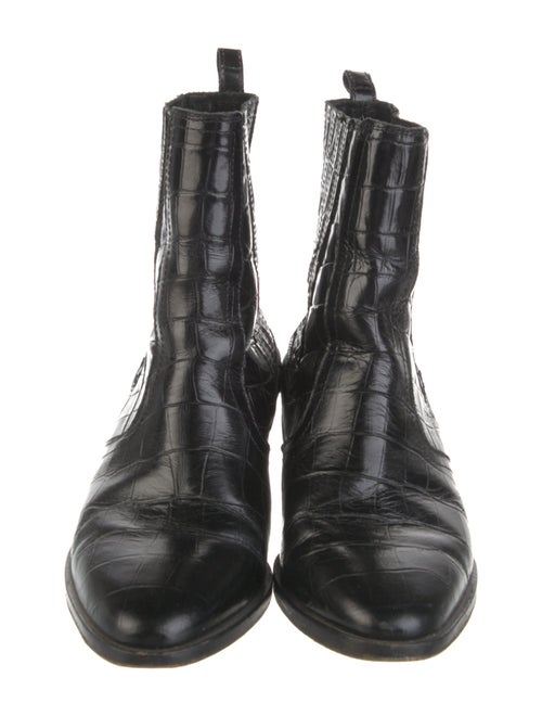 AllSaints Embossed Leather Chelsea Boots